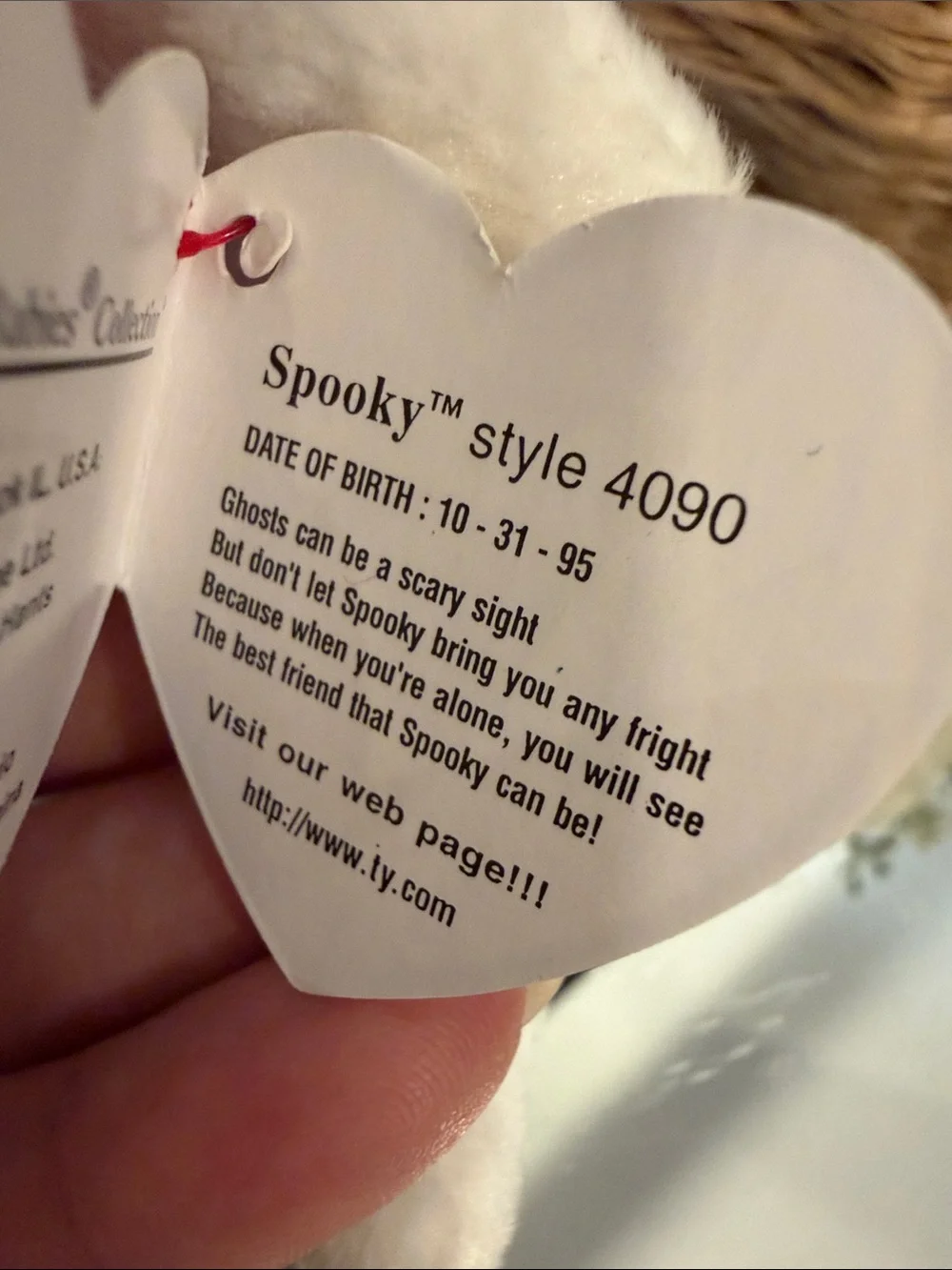 Ty Ghost beanie baby - collectible - Picture 4 of 5